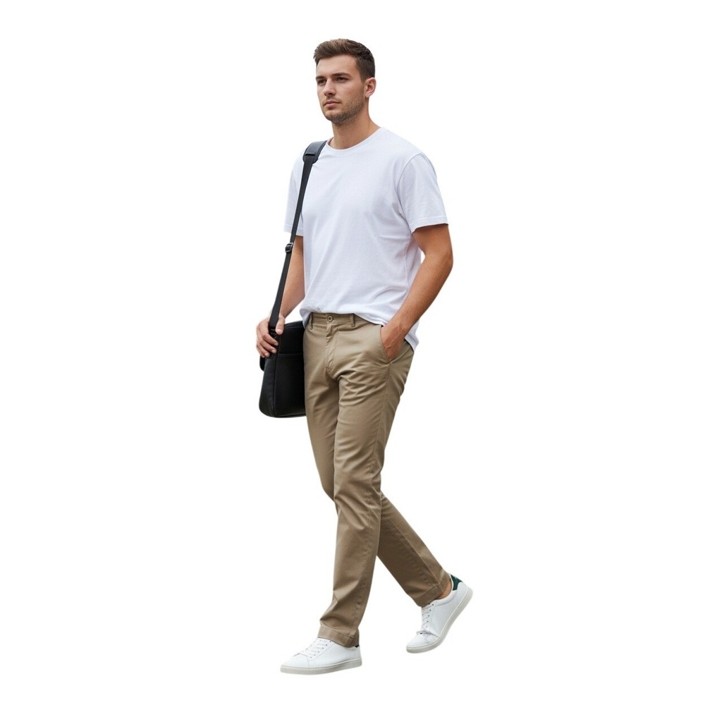 Calvin Klein NWT Casual Pants Khaki Tan Straight Leg Size 36x30 $78